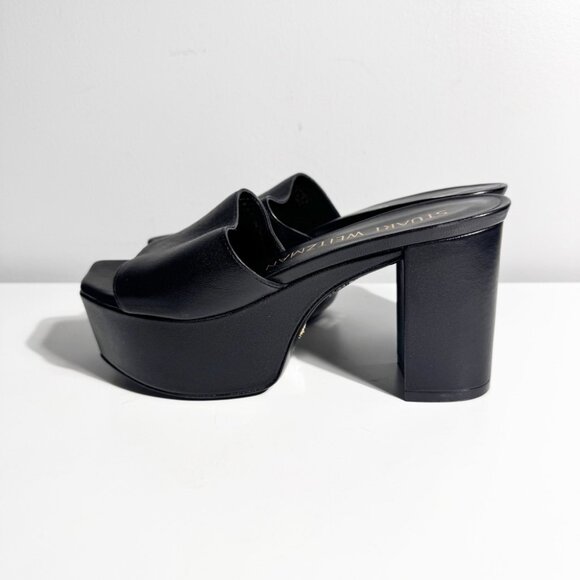NWT Stuart Weitzman Squarehigh Black Platform Heels size 7 - Picture 4 of 9